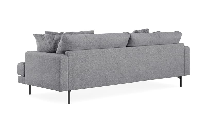 Menard 3-pers Chaiselongsofa - Grå - Møbler - Sofaer - Sofa med chaiselong - 3 personers sofa med chaiselong