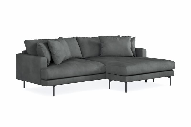 Menard 3-pers Chaiselongsofa - Grå - Møbler - Sofaer - Sofa med chaiselong - 3 personers sofa med chaiselong