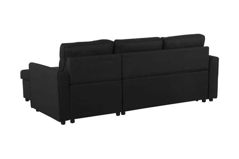 Nesna Hjørnesofa 228 cm - Sort - Møbler - Sofaer - Sofa med chaiselong - 3 personers sofa med chaiselong