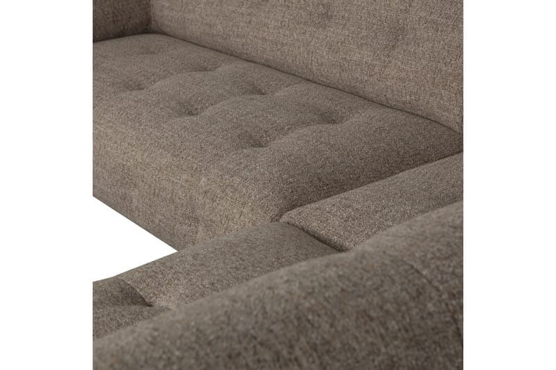 Ranta Sofa med Chaiselong 3-personers - Mørkebrun - Møbler - Sofaer - Sofa med chaiselong - 3 personers sofa med chaiselong