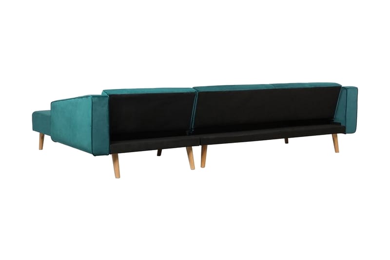 Arrika hjørnesofa venstre velour - Grøn - Møbler - Sofaer - Sofa med chaiselong - 4 personers sofa med chaiselong