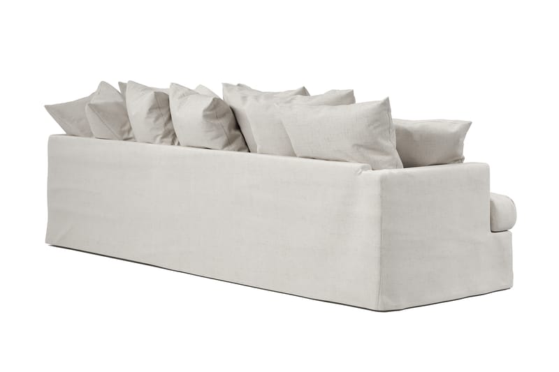 Menard 4-personers Sofa med Chaiselong Højre Vaskbart & aftageligt betræk - Beige - Møbler - Sofaer - Sofa med chaiselong - 4 personers sofa med chaiselong