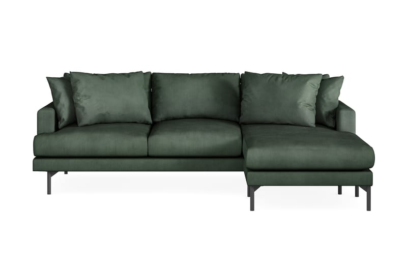 Menard 4-pers Chaiselongsofa - Grøn - Møbler - Sofaer - Sofa med chaiselong - 4 personers sofa med chaiselong