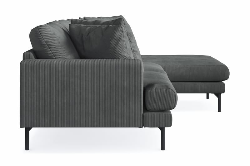 Menard 4-pers Chaiselongsofa - Grå - Møbler - Sofaer - Sofa med chaiselong - 4 personers sofa med chaiselong