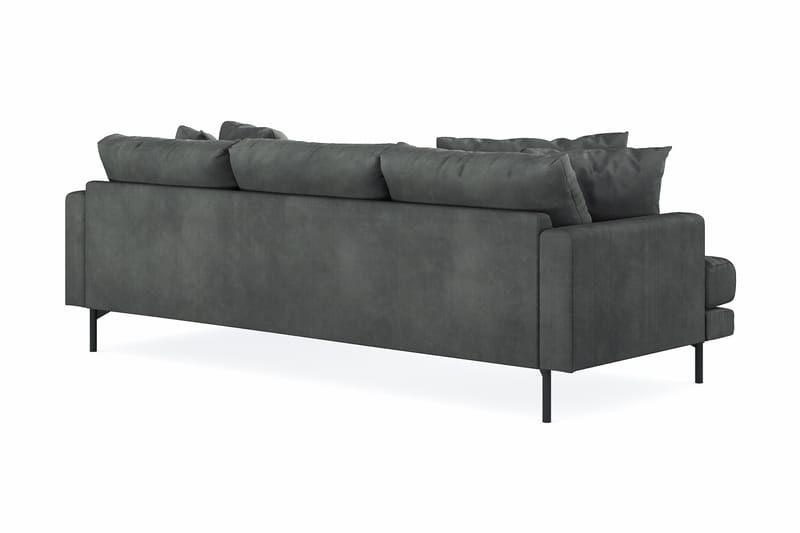 Menard 4-pers Chaiselongsofa - Grå - Møbler - Sofaer - Sofa med chaiselong - 4 personers sofa med chaiselong