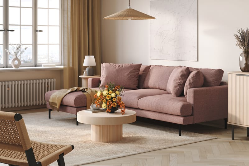 Menard 4-pers Chaiselongsofa - Lilla - Møbler - Sofaer - Sofa med chaiselong - 4 personers sofa med chaiselong