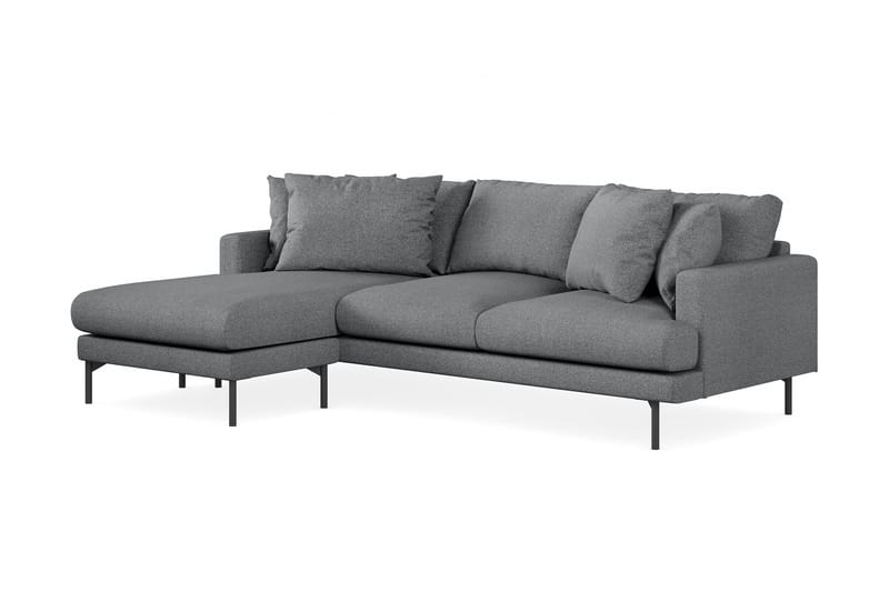 Menard 4-pers Chaiselongsofa - Mørkegrå - Møbler - Sofaer - Sofa med chaiselong - 4 personers sofa med chaiselong