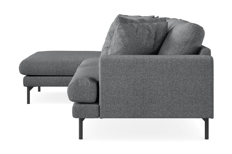 Menard 4-pers Chaiselongsofa - Mørkegrå - Møbler - Sofaer - Sofa med chaiselong - 4 personers sofa med chaiselong