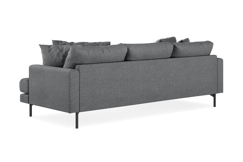 Menard 4-pers Chaiselongsofa - Mørkegrå - Møbler - Sofaer - Sofa med chaiselong - 4 personers sofa med chaiselong