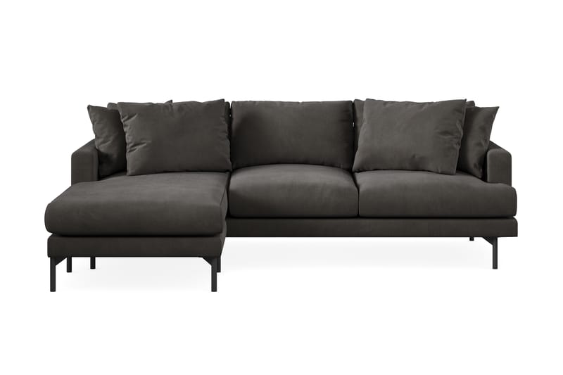 Menard 4-pers Chaiselongsofa - Mørkegrå - Møbler - Sofaer - Sofa med chaiselong - 4 personers sofa med chaiselong