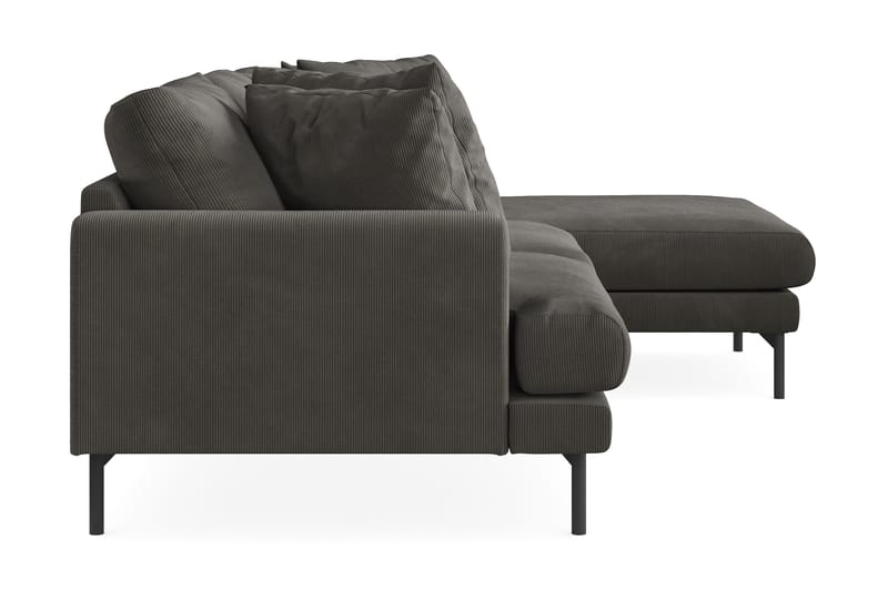 Menard 4-pers Chaiselongsofa - Mørkegrå - Møbler - Sofaer - Sofa med chaiselong - 4 personers sofa med chaiselong