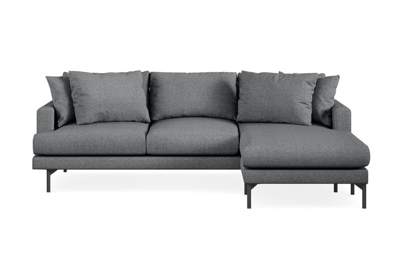 Menard 4-pers Chaiselongsofa - Mørkegrå - Møbler - Sofaer - Sofa med chaiselong - 4 personers sofa med chaiselong