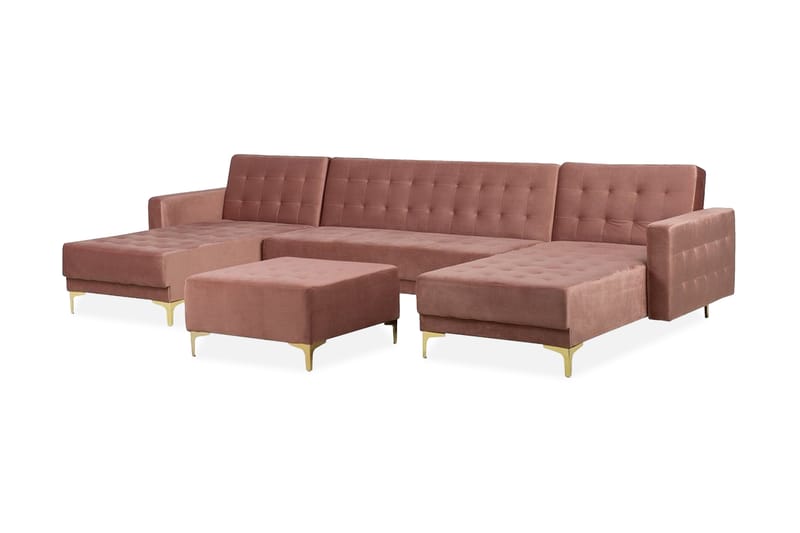 Aberdeen sovesofa 348 cm - Lyserød - Møbler - Sofaer - Sofa med chaiselong