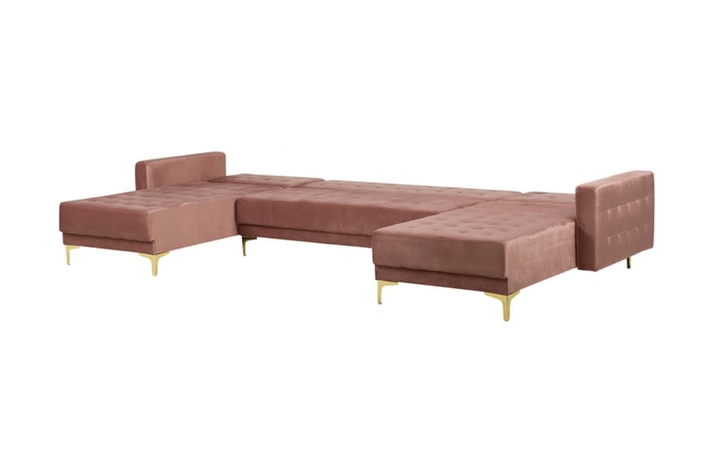 Aberdeen sovesofa 348 cm - Lyserød - Møbler - Sofaer - Sofa med chaiselong