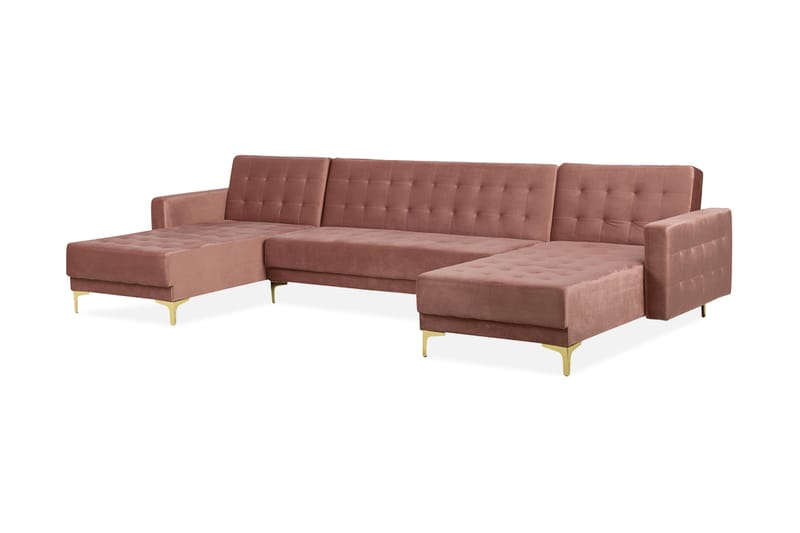 Aberdeen sovesofa 348 cm - Lyserød - Møbler - Sofaer - Sofa med chaiselong