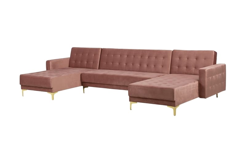 Aberdeen sovesofa 348 cm - Lyserød - Møbler - Sofaer - Sofa med chaiselong