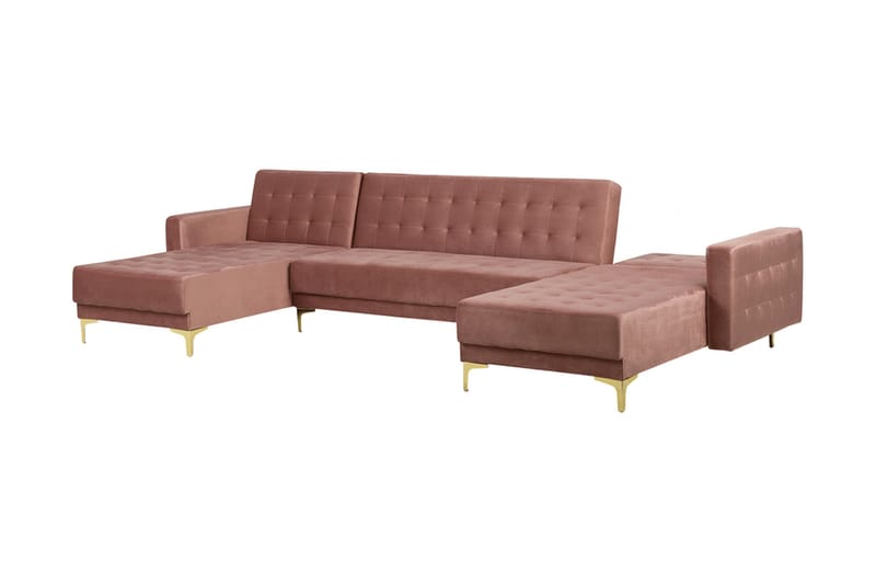 Aberdeen sovesofa 348 cm - Lyserød - Møbler - Sofaer - Sofa med chaiselong