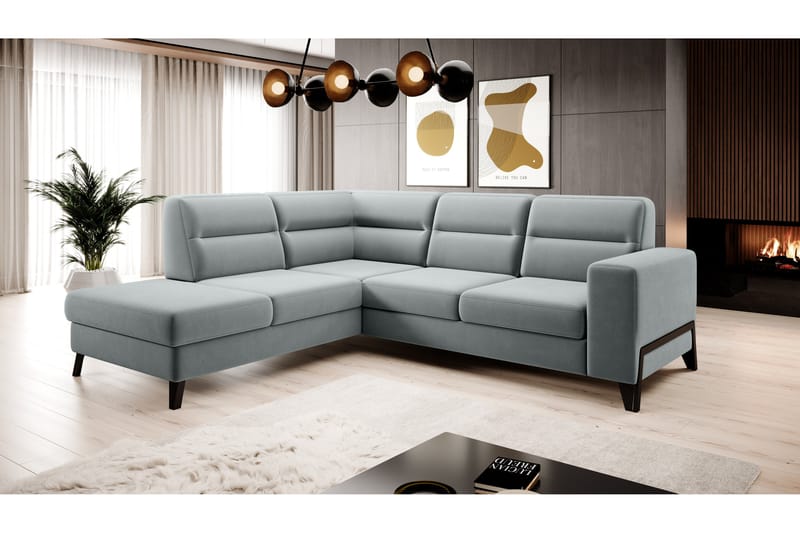 Anglika Sofa m. Chaiselong 4-Pers. - Grå - Møbler - Sofaer - Sofa med chaiselong