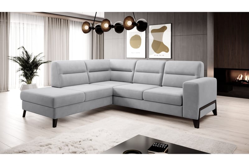 Anglika Sofa m. Chaiselong 4-Pers. - Grå - Møbler - Sofaer - Sofa med chaiselong