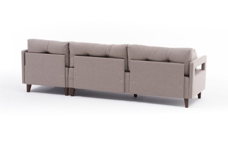 Angola Sofa m. Chaiselong 4-Pers. - Cream - Møbler - Sofaer - Sofa med chaiselong