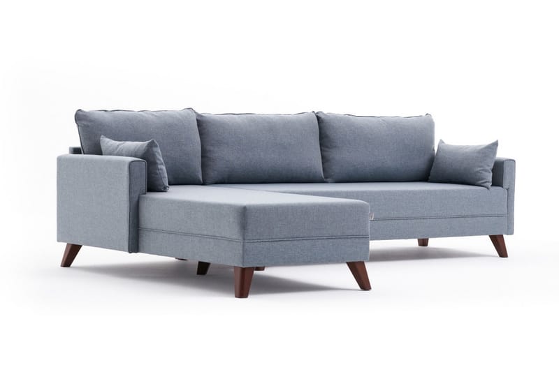 Antigua Chaiselongsofa Venstre - Blå/Brun - Møbler - Sofaer - Sofa med chaiselong