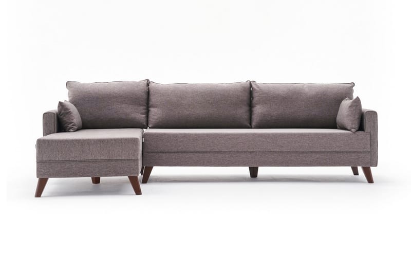 Antigua Chaiselongsofa Venstre - Brun - Møbler - Sofaer - Sofa med chaiselong