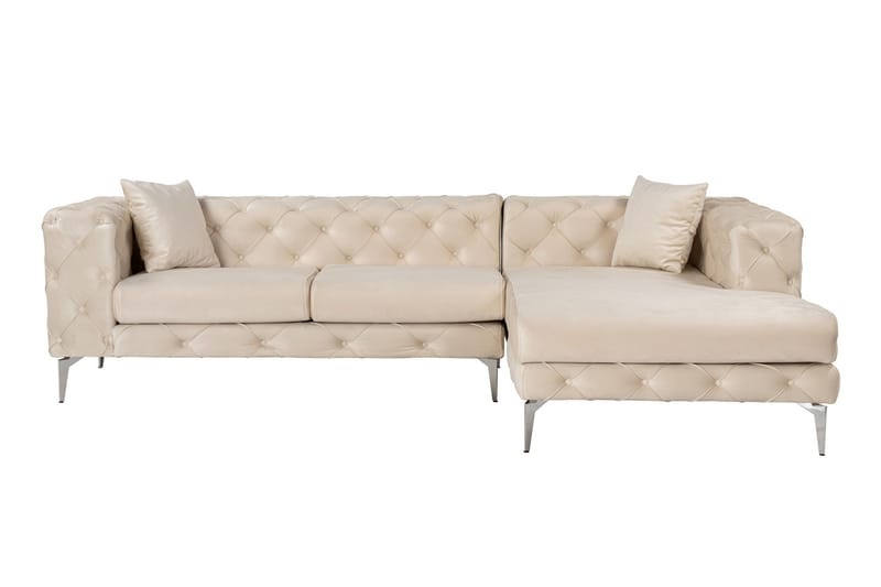 Beachport 3-personers Sofa med Højre Chaiselong - Beige - Møbler - Sofaer - Sofa med chaiselong