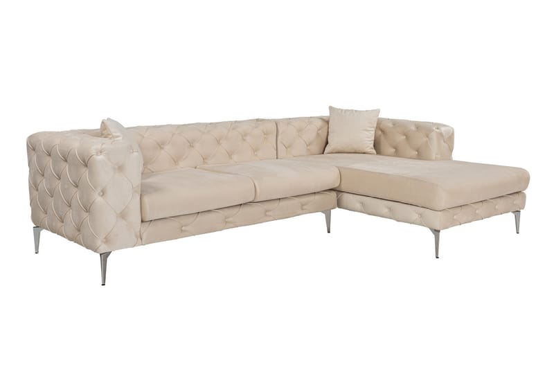 Beachport 3-personers Sofa med Højre Chaiselong - Beige - Møbler - Sofaer - Sofa med chaiselong