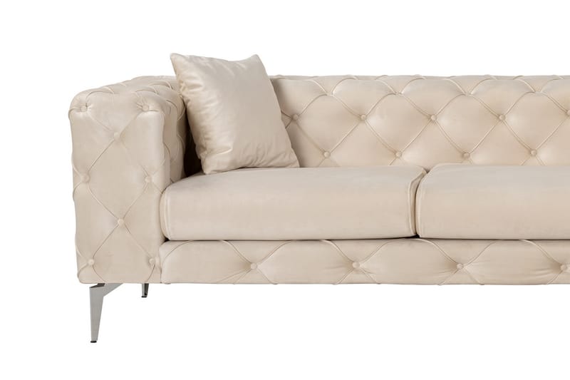 Beachport 3-personers Sofa med Højre Chaiselong - Beige - Møbler - Sofaer - Sofa med chaiselong