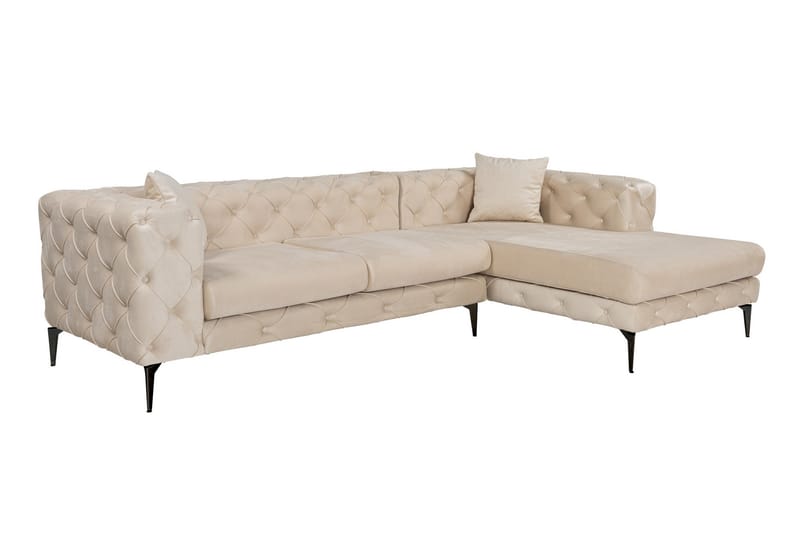 Beachport 3-personers Sofa med Højre Chaiselong - Beige - Møbler - Sofaer - Sofa med chaiselong