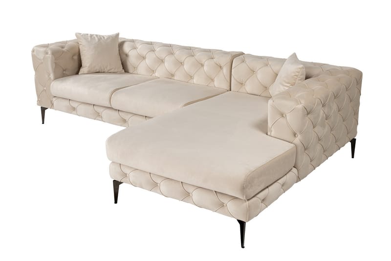 Beachport 3-personers Sofa med Højre Chaiselong - Beige - Møbler - Sofaer - Sofa med chaiselong