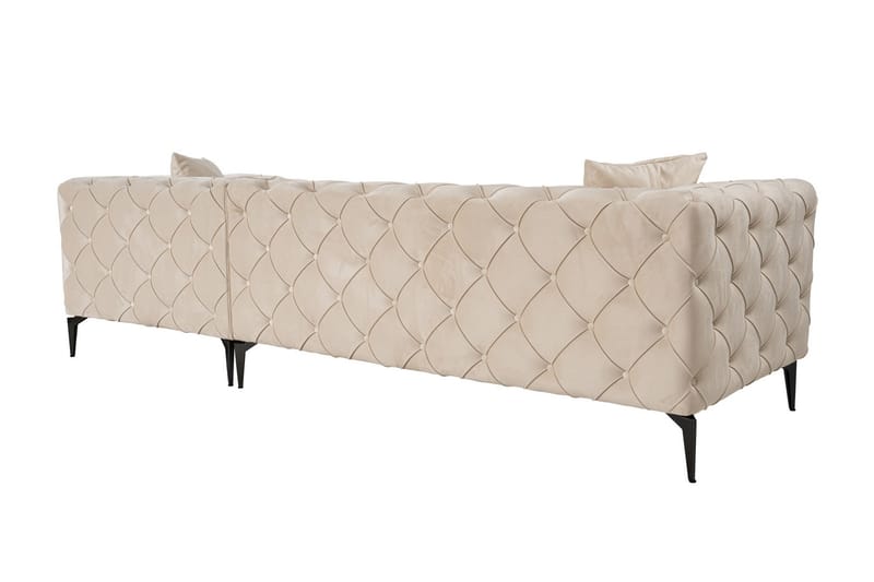 Beachport 3-personers Sofa med Højre Chaiselong - Beige - Møbler - Sofaer - Sofa med chaiselong