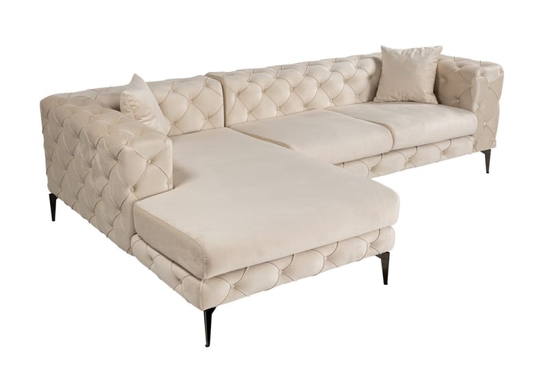 Beachport 3-personers Sofa med Venstre Chaiselong - Beige - Møbler - Sofaer - Sofa med chaiselong