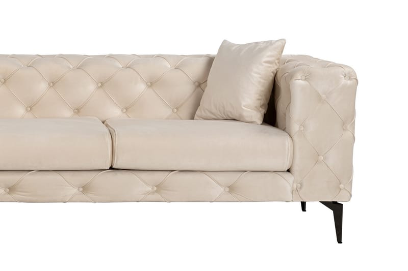 Beachport 3-personers Sofa med Venstre Chaiselong - Beige - Møbler - Sofaer - Sofa med chaiselong