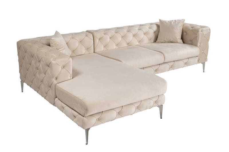 Beachport 3-personers Sofa med Venstre Chaiselong - Beige - Møbler - Sofaer - Sofa med chaiselong