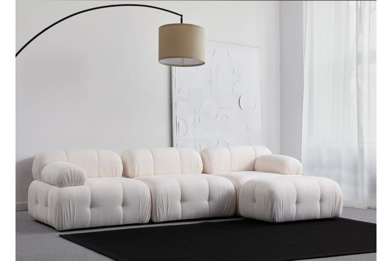 Bengul Sofa med Chaiselong 3-personers - Hvid - Møbler - Sofaer - Sofa med chaiselong