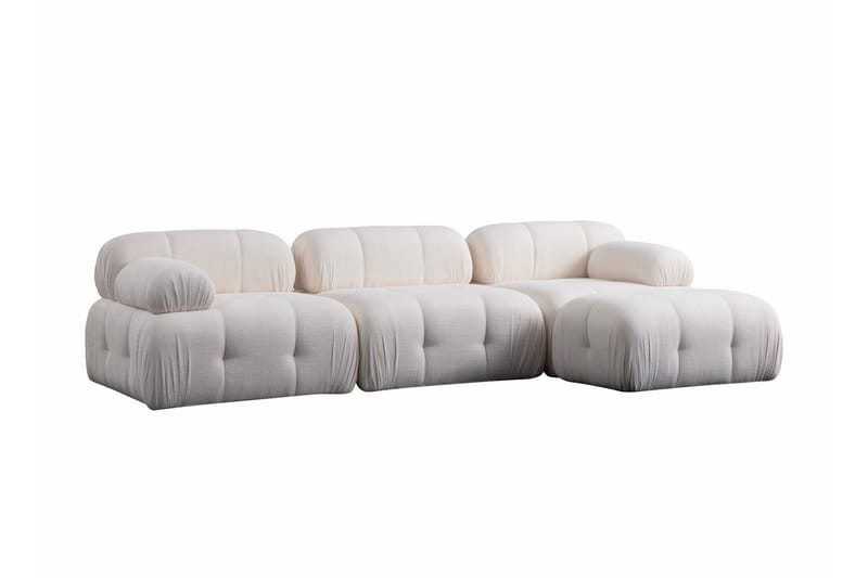 Bengul Sofa med Chaiselong 3-personers - Hvid - Møbler - Sofaer - Sofa med chaiselong