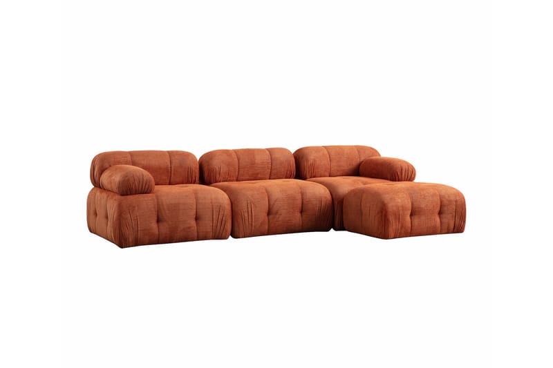 Bengul Sofa med Chaiselong 3-personers - Orange - Møbler - Sofaer - Sofa med chaiselong