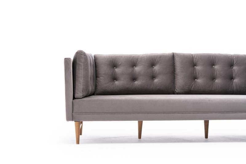 Bosnia Sofa m. Chaiselong 4-Pers. - Grå - Møbler - Sofaer - Sofa med chaiselong