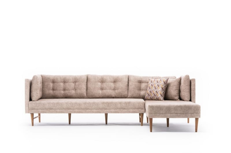 Bosnia Sofa m. Chaiselong 4-Pers. - Cream - Møbler - Sofaer - Sofa med chaiselong