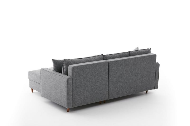 Braneles Sofa med Chaiselong 4-personers - Grå - Møbler - Sofaer - Sofa med chaiselong