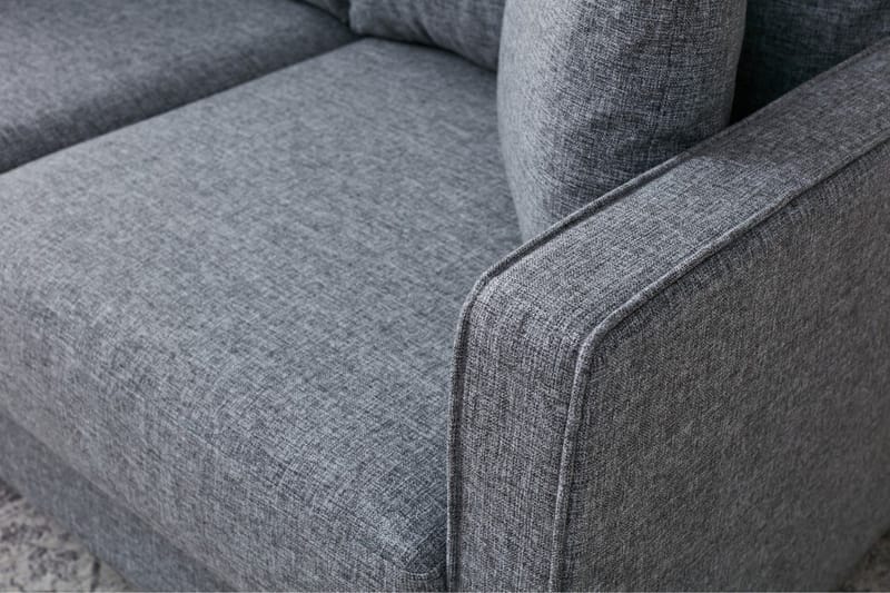 Braneles Sofa med Chaiselong 4-personers - Grå - Møbler - Sofaer - Sofa med chaiselong