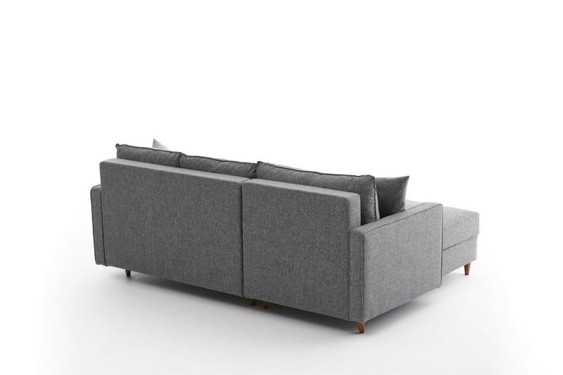 Braneles Sofa med Chaiselong 4-personers - Grå - Møbler - Sofaer - Sofa med chaiselong