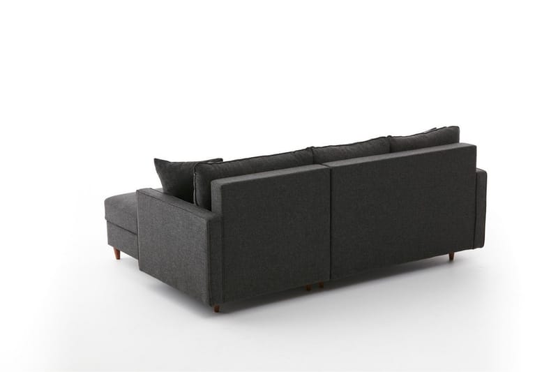 Braneles Sofa med Chaiselong 4-personers - Antracit - Møbler - Sofaer - Sofa med chaiselong