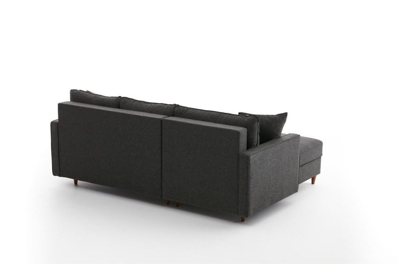 Braneles Sofa med Chaiselong 4-personers - Antracit - Møbler - Sofaer - Sofa med chaiselong