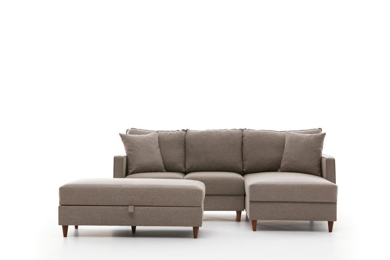 Braneles Sofa med Chaiselong 4-personers - Beige - Møbler - Sofaer - Sofa med chaiselong