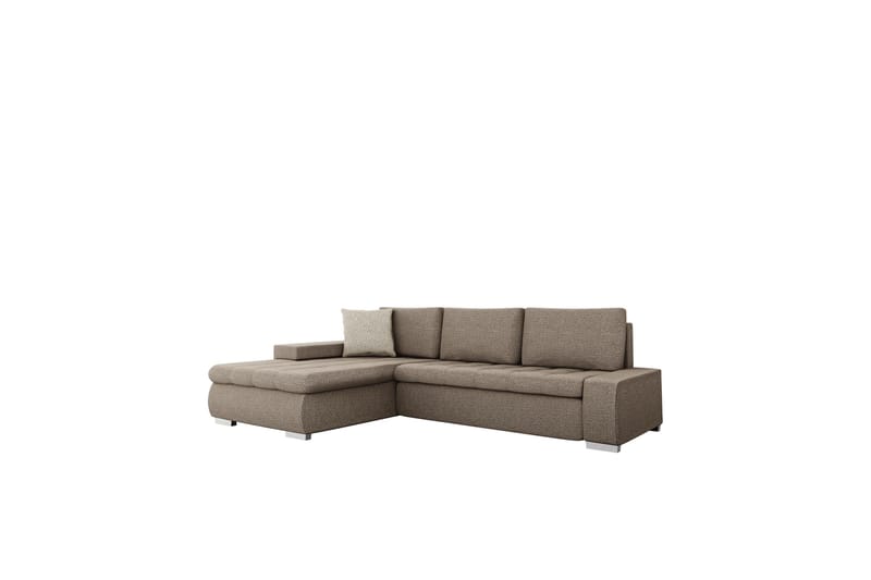 Cerys Sofa med Divan 3-personers - Brun/Beige - Møbler - Sofaer - Sofa med chaiselong