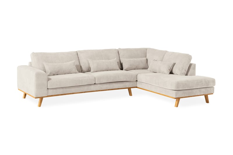 Copenhagen 4-personers L Sofa Manchester 291 cm bred - Beige - Møbler - Sofaer - Sofa med chaiselong