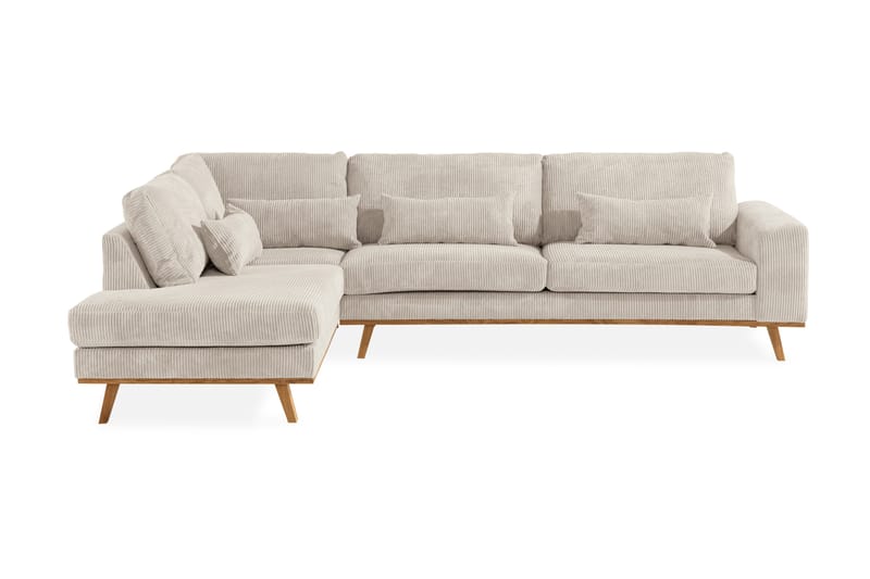 Copenhagen 4-personers L Sofa Manchester Chaiselong Venstre - Beige - Møbler - Sofaer - Sofa med chaiselong