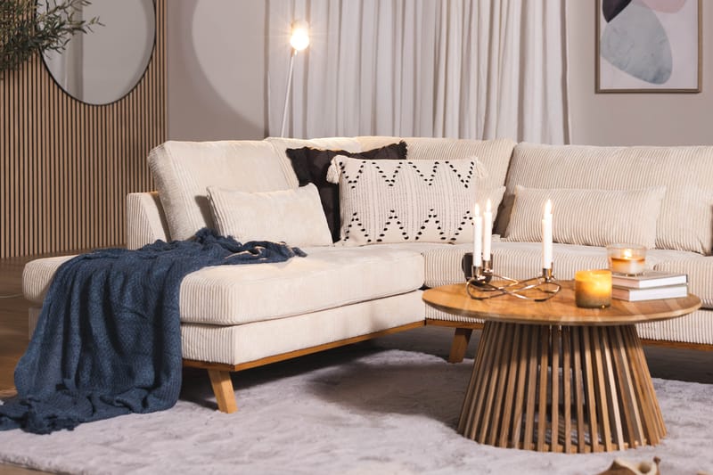 Copenhagen 4-personers L Sofa Manchester Chaiselong Venstre - Beige - Møbler - Sofaer - Sofa med chaiselong